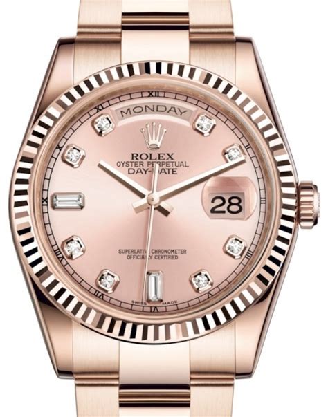 pink and gold rolex|18k rose gold rolex.